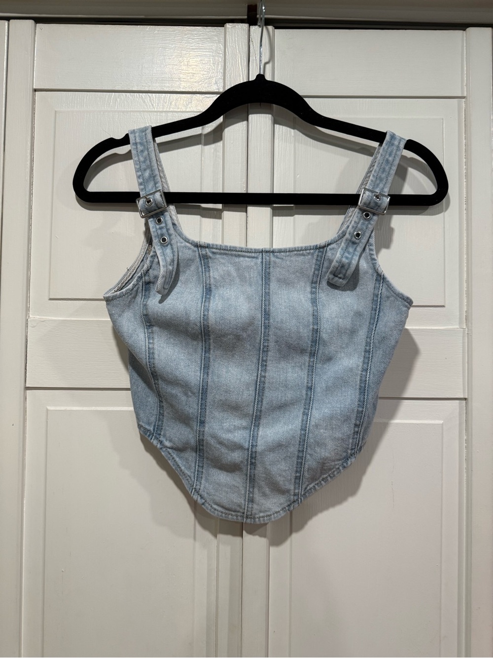 Wild Fable denim corset top size small like new